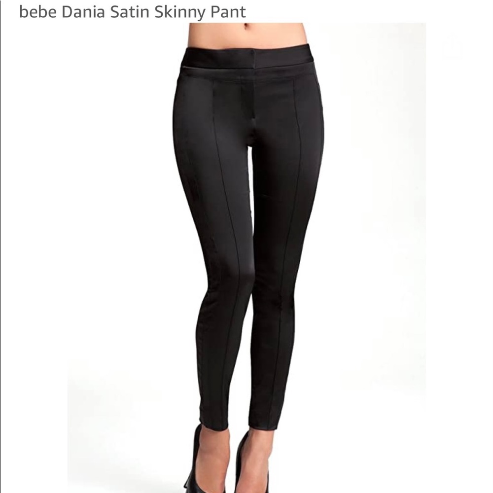 Bebe Dania satin pants size 6, new no tags